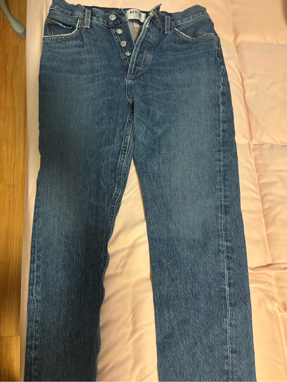 Agolde medium wash straight leg Jeans